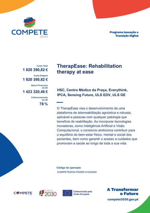 Ficha de operação TherapEase (COMPETE 2030)